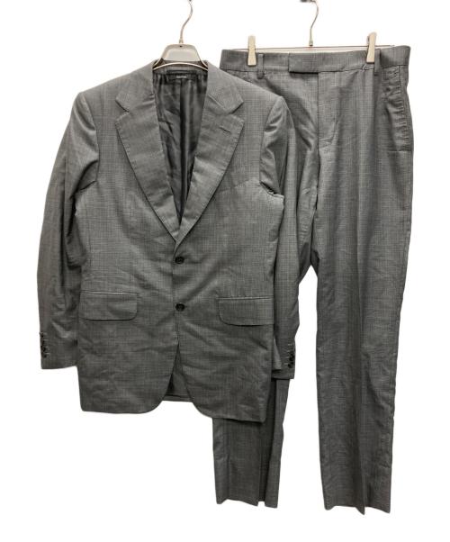 dunhill（ダンヒル）dunhill (ダンヒル) ウールシルクセットアップスーツ グレー サイズ:SIZE 48の古着・服飾アイテム