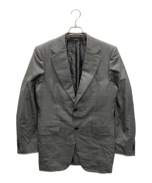 dunhill（ダンヒル）dunhill (ダンヒル) ウールシルクセットアップスーツ グレー サイズ:SIZE 48の古着・服飾アイテム