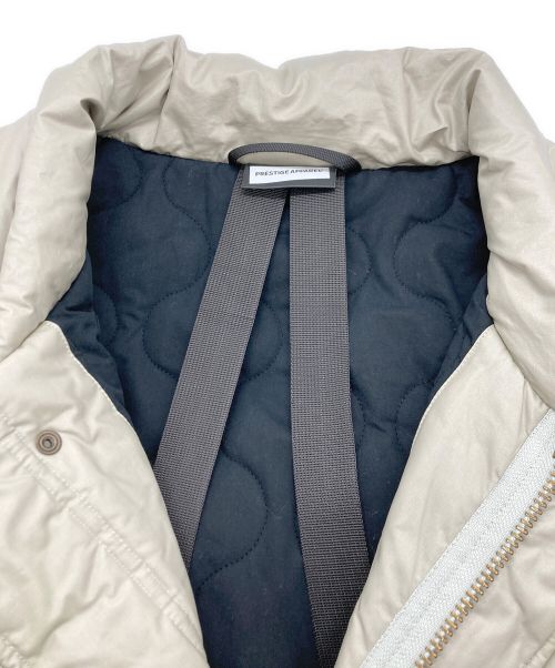 prestige apparel（プレステージアパレル）prestige apparel (プレステージアパレル) COATING PUFF MODS COAT ライトグレー サイズ:SIZE Mの古着・服飾アイテム