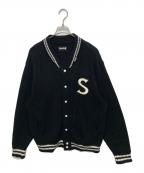 SUPPLIERサプライヤー）の古着「Sr Logo Knit Stadium Jacket」｜ブラック