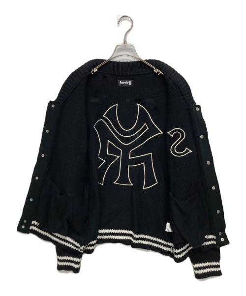SUPPLIER（サプライヤー）SUPPLIER (サプライヤー) Sr Logo Knit Stadium Jacket ブラック サイズ:SIZE Lの古着・服飾アイテム