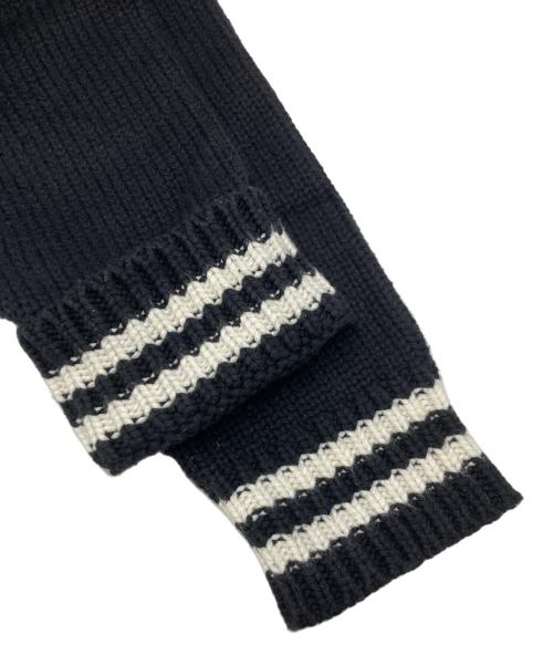 SUPPLIER（サプライヤー）SUPPLIER (サプライヤー) Sr Logo Knit Stadium Jacket ブラック サイズ:SIZE Lの古着・服飾アイテム