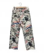 Maison Margielaメゾンマルジェラ）の古着「GRAFFITI SPLATTER CAPRI JEANS」｜ホワイト