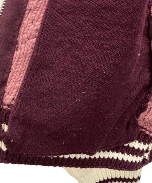 KITH（キス）KITH (キス) Wyler Blocked Full Zip Sweater ホワイト×ピンク サイズ:SIZE XSの古着・服飾アイテム