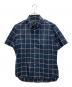 LOUIS VUITTON（ルイ ヴィトン）の古着「サイチェック柄シルク半袖シャツ」｜ネイビー