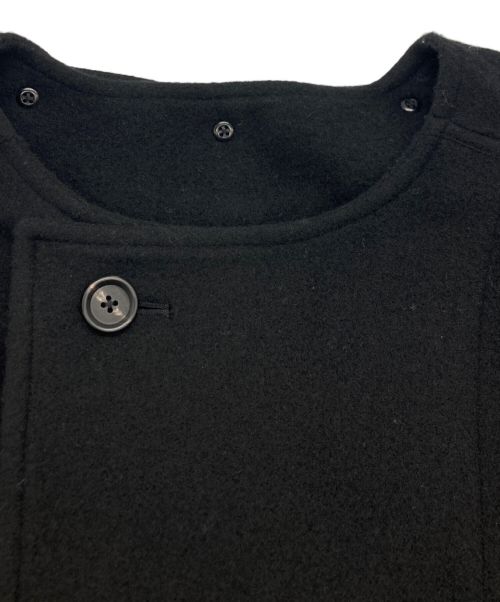 s'yte（サイト）s'yte (サイト) W/TOP MOSSA STOLE COLLAR BIG SILHOUETTE COAT ブラック サイズ:SIZE 3の古着・服飾アイテム