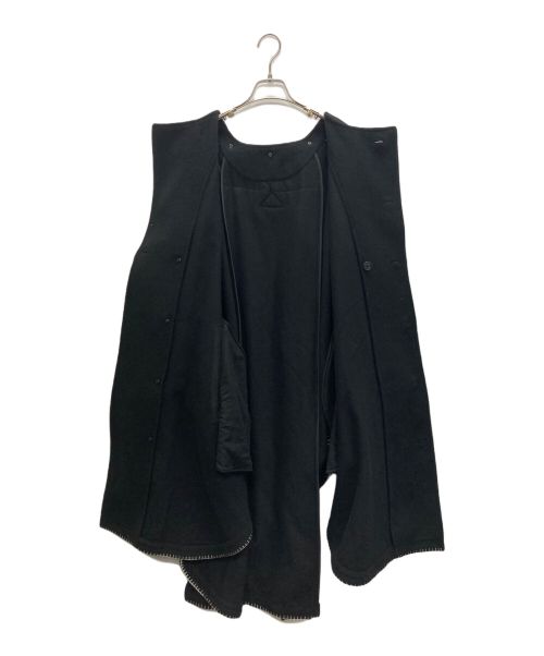 s'yte（サイト）s'yte (サイト) W/TOP MOSSA STOLE COLLAR BIG SILHOUETTE COAT ブラック サイズ:SIZE 3の古着・服飾アイテム