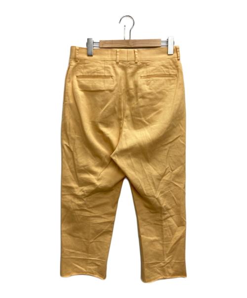 NEAT（ニート）NEAT (ニート) 2タックコットントラウザーパンツ イエロー サイズ:48の古着・服飾アイテム