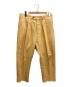 NEAT（ニート）の古着「2タックコットントラウザーパンツ」｜イエロー