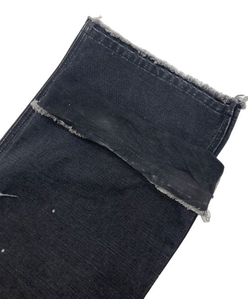 SAINT MICHAEL（セントマイケル）SAINT MICHAEL (セントマイケル) DENIM DOUBLE KNEE ブラック サイズ:Mの古着・服飾アイテム