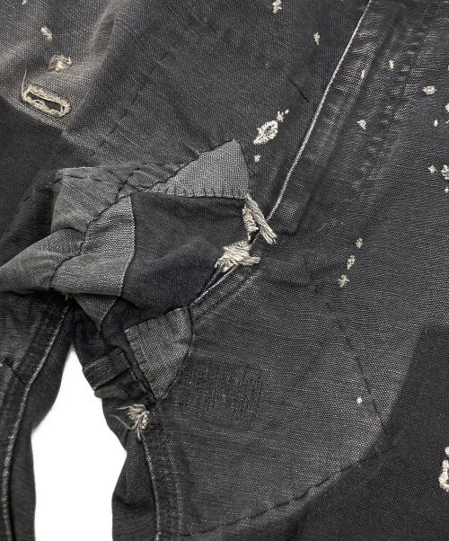 SAINT MICHAEL（セントマイケル）SAINT MICHAEL (セントマイケル) DENIM DOUBLE KNEE ブラック サイズ:Mの古着・服飾アイテム