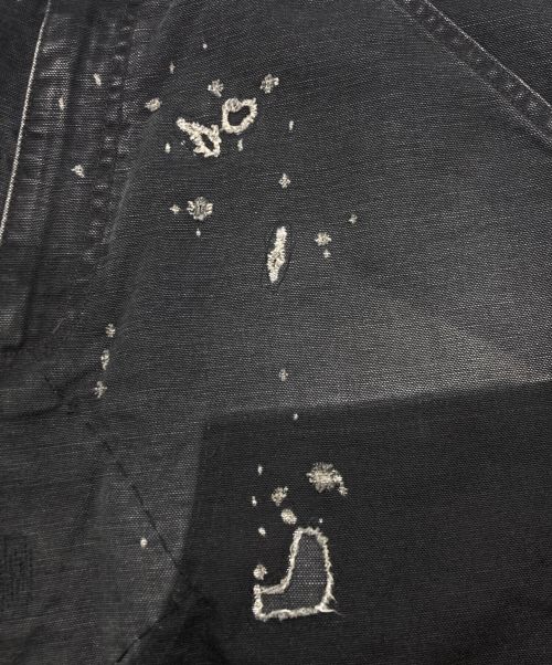 SAINT MICHAEL（セントマイケル）SAINT MICHAEL (セントマイケル) DENIM DOUBLE KNEE ブラック サイズ:Mの古着・服飾アイテム