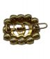 GUCCI (グッチ) Pearl Double G Hair Clip ホワイト×ゴールド：18000円
