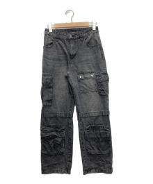 X-GIRL（エックスガール）の古着「POCKET DENIM PANTS」｜ブラック