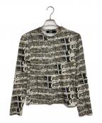 Jaded Londonジェイデッドロンドン）の古着「ベルト転写L/Sカットソー」｜グリーン