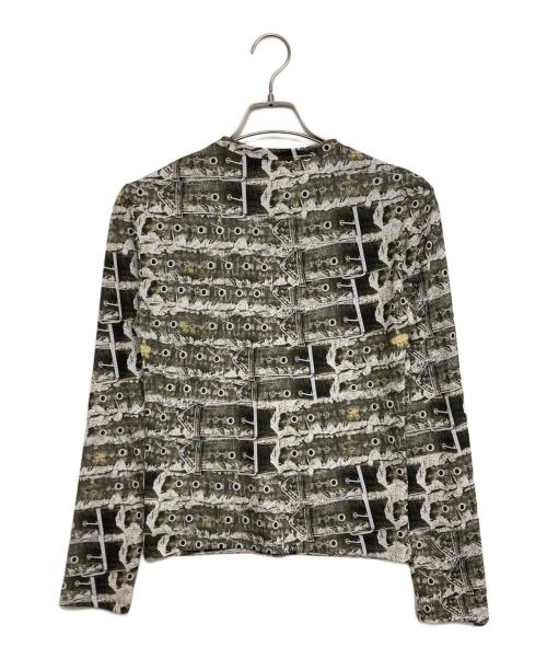 Jaded London（ジェイデッドロンドン）JADED LONDON (ジェイデッドロンドン) ベルト転写L/Sカットソー グリーン サイズ:SIZE XSの古着・服飾アイテム