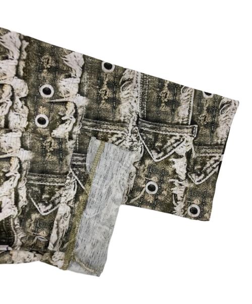 Jaded London（ジェイデッドロンドン）JADED LONDON (ジェイデッドロンドン) ベルト転写L/Sカットソー グリーン サイズ:SIZE XSの古着・服飾アイテム