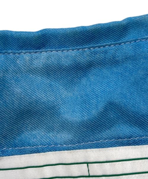 CASABLANCA（カサブランカ）CASABLANCA (カサブランカ) Printed Classic Silk Twill Shirt ブルー サイズ:SIZE 38の古着・服飾アイテム