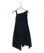 ANN DEMEULEMEESTERアンドゥムルメステール）の古着「ノースリーブワンピース」｜ブラック