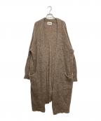 Acneアクネ）の古着「モヘアロングカーディガン」｜ブラウン