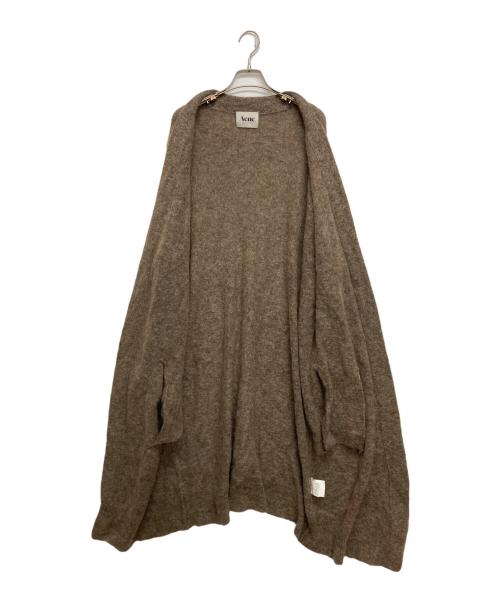Acne（アクネ）Acne (アクネ) モヘアロングカーディガン ブラウン サイズ:SIZE Sの古着・服飾アイテム