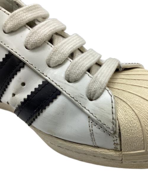 adidas（アディダス）adidas (アディダス) PRADA (プラダ) SUPER STAR ホワイト×ブラック サイズ:23.5cmの古着・服飾アイテム