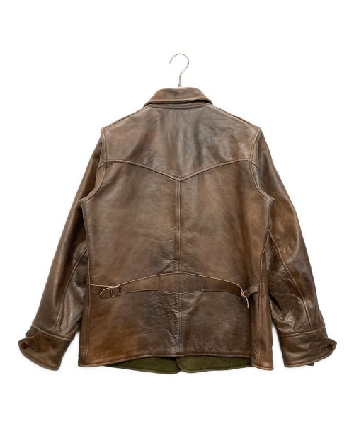 SUGAR CANE（シュガーケーン）SUGAR CANE (シュガーケーン) シングルレザージャケット ブラウン サイズ:38の古着・服飾アイテム