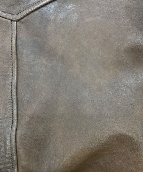 SUGAR CANE（シュガーケーン）SUGAR CANE (シュガーケーン) シングルレザージャケット ブラウン サイズ:38の古着・服飾アイテム