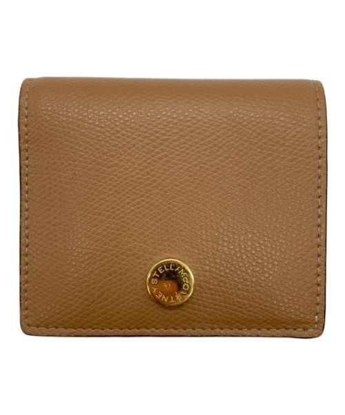 STELLA McCARTNEY（ステラマッカートニー）STELLA McCARTNEY (ステラマッカートニー) Stella Logo Grainy Alter Mat French Wallet キャメルの古着・服飾アイテム