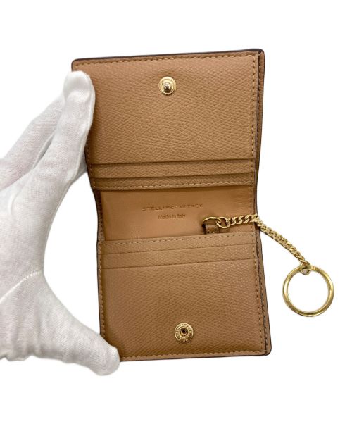 STELLA McCARTNEY（ステラマッカートニー）STELLA McCARTNEY (ステラマッカートニー) Stella Logo Grainy Alter Mat French Wallet キャメルの古着・服飾アイテム