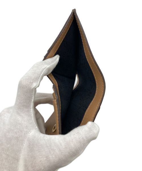 STELLA McCARTNEY（ステラマッカートニー）STELLA McCARTNEY (ステラマッカートニー) Stella Logo Grainy Alter Mat French Wallet キャメルの古着・服飾アイテム