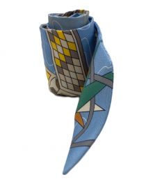 HERMES（エルメス）の古着「ツイリースカーフ」｜スカイブルー