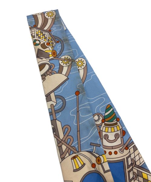 HERMES（エルメス）HERMES (エルメス) ツイリースカーフ スカイブルーの古着・服飾アイテム