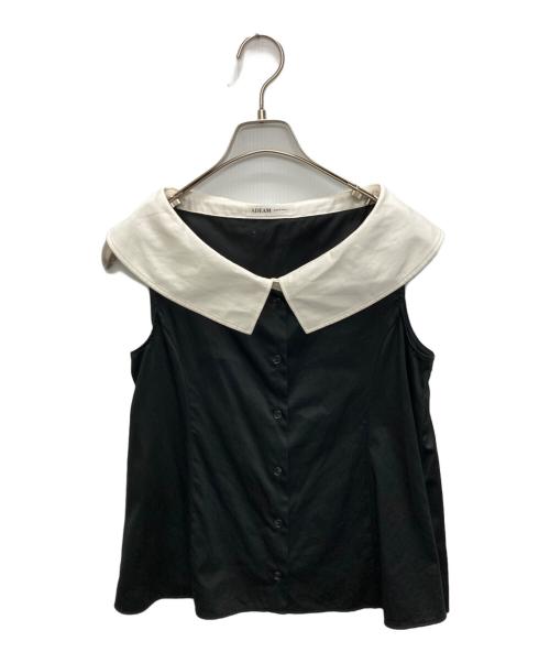 ADEAM（アディアム）ADEAM (アディアム) ノースリーブシャツブラウス ブラック サイズ:SIZE 0の古着・服飾アイテム