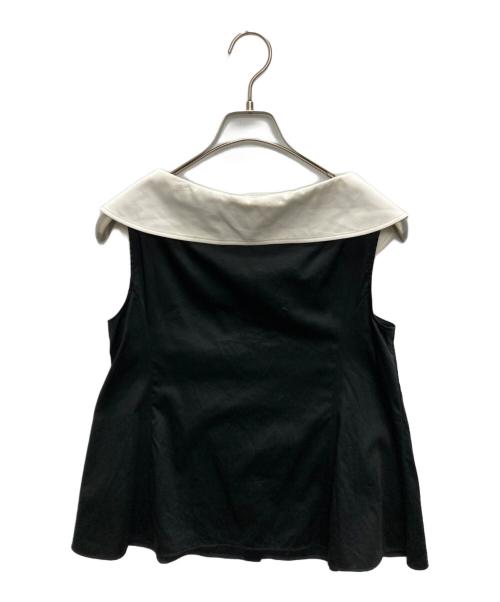 ADEAM（アディアム）ADEAM (アディアム) ノースリーブシャツブラウス ブラック サイズ:SIZE 0の古着・服飾アイテム