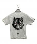 A BATHING APE×SNEAKERWOLFア ベイシング エイプ×スニーカーウルフ）の古着「コラボプリントTシャツ」｜ホワイト