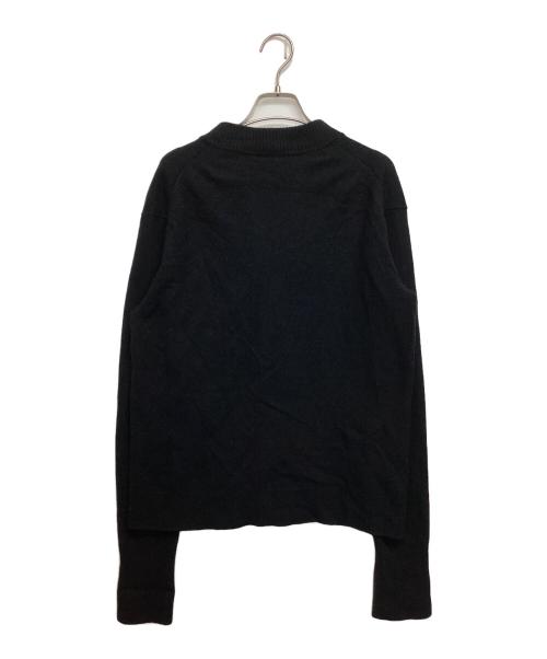 Acne studios（アクネ ストゥディオス）Acne studios (アクネ ストゥディオス) NEVE FACE CARDIGAN ブラック サイズ:SIZE Mの古着・服飾アイテム