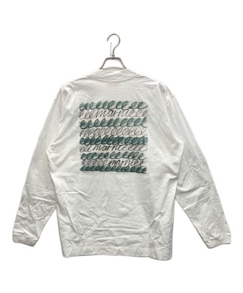 MARNI（マルニ）MARNI (マルニ) プリントロングスリーブカットソー ホワイト サイズ:SIZE 44の古着・服飾アイテム