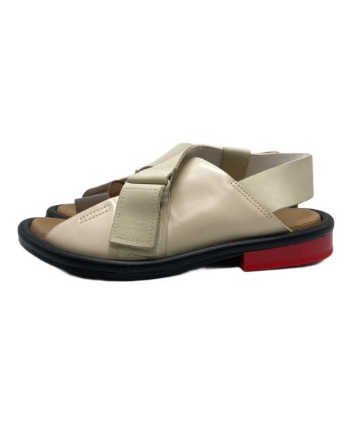 UNITED NUDE（ユナイテッドヌード）UNITED NUDE (ユナイテッドヌード) スクエアローサンダル ベージュ サイズ:SIZE 35の古着・服飾アイテム