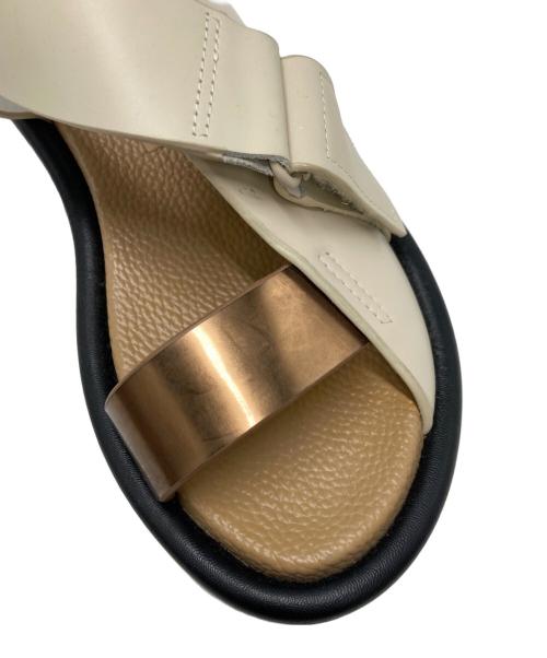 UNITED NUDE（ユナイテッドヌード）UNITED NUDE (ユナイテッドヌード) スクエアローサンダル ベージュ サイズ:SIZE 35の古着・服飾アイテム