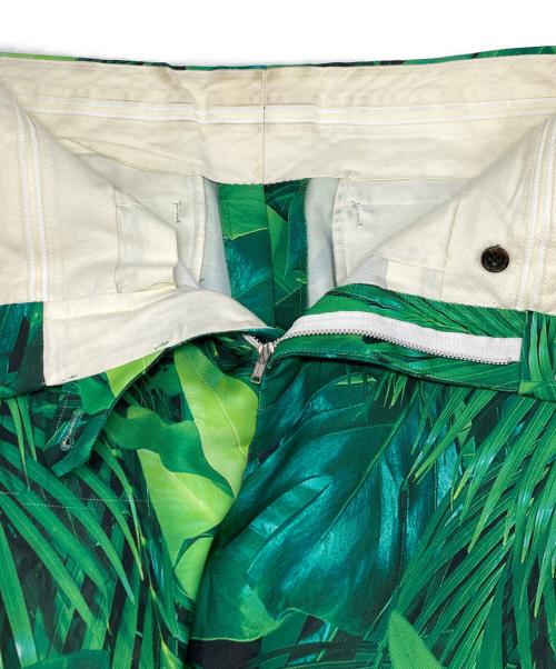 COMME des GARCONS HOMME PLUS（コムデギャルソンオムプリュス）COMME des GARCONS HOMME PLUS (コムデギャルソンオムプリュス) リーフプリントショートパンツ グリーン サイズ:SIZE Sの古着・服飾アイテム