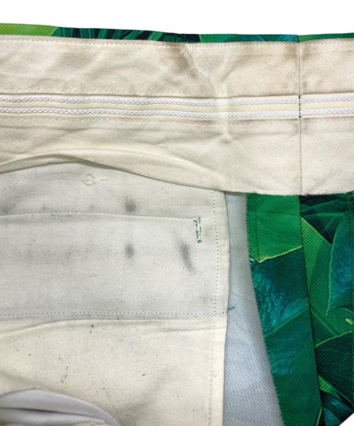 COMME des GARCONS HOMME PLUS（コムデギャルソンオムプリュス）COMME des GARCONS HOMME PLUS (コムデギャルソンオムプリュス) リーフプリントショートパンツ グリーン サイズ:SIZE Sの古着・服飾アイテム