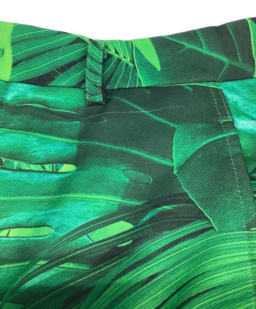 COMME des GARCONS HOMME PLUS（コムデギャルソンオムプリュス）COMME des GARCONS HOMME PLUS (コムデギャルソンオムプリュス) リーフプリントショートパンツ グリーン サイズ:SIZE Sの古着・服飾アイテム