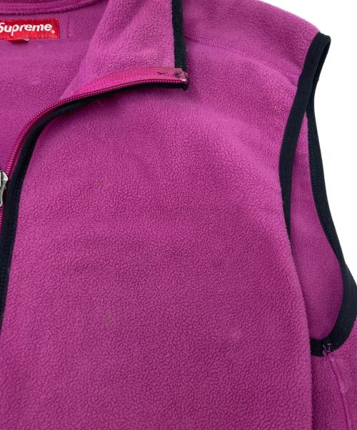 SUPREME（シュプリーム）Supreme (シュプリーム) Polartec Fleece Vest ショッキングピンク サイズ:SIZE　Mの古着・服飾アイテム