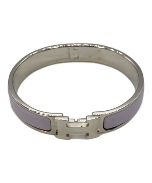 HERMES（エルメス）HERMES (エルメス) クリックH バングル パープルの古着・服飾アイテム