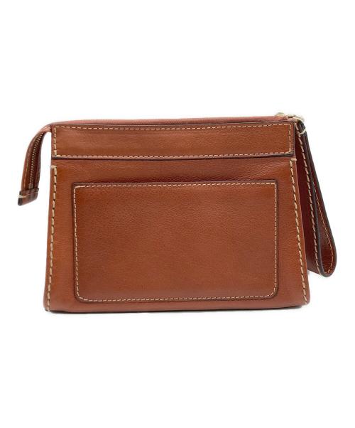 Chloe（クロエ）Chloe (クロエ) SMALL POUCH ブラウンの古着・服飾アイテム