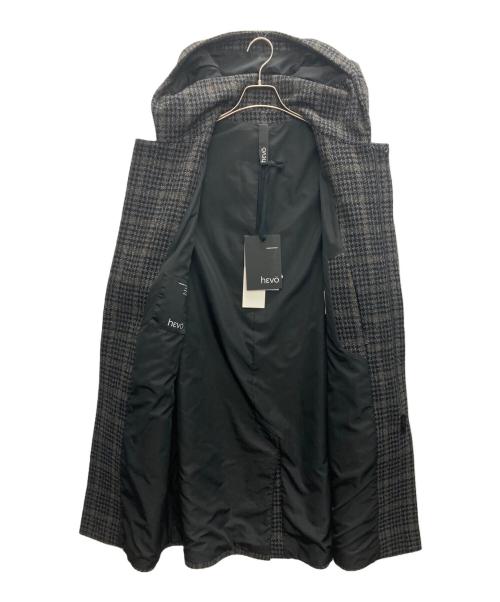 HEVO（イーヴォ）HEVO (イーヴォ) MONTEPARANOウールナイロン ダッフルコート ブラック サイズ:SIZE 48の古着・服飾アイテム