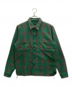 TENDERLOINテンダーロイン）の古着「T-HEAVY FLANNEL CHECK SHT」｜グリーン
