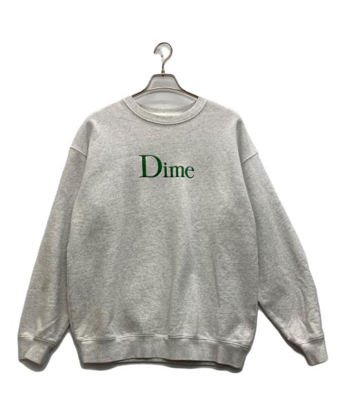 Dime（ダイム）Dime (ダイム) ロゴ刺繍スウェット グレー サイズ:Lの古着・服飾アイテム