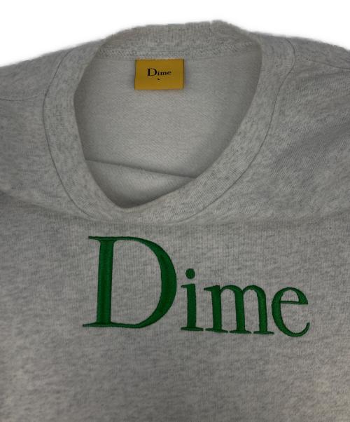 Dime（ダイム）Dime (ダイム) ロゴ刺繍スウェット グレー サイズ:Lの古着・服飾アイテム